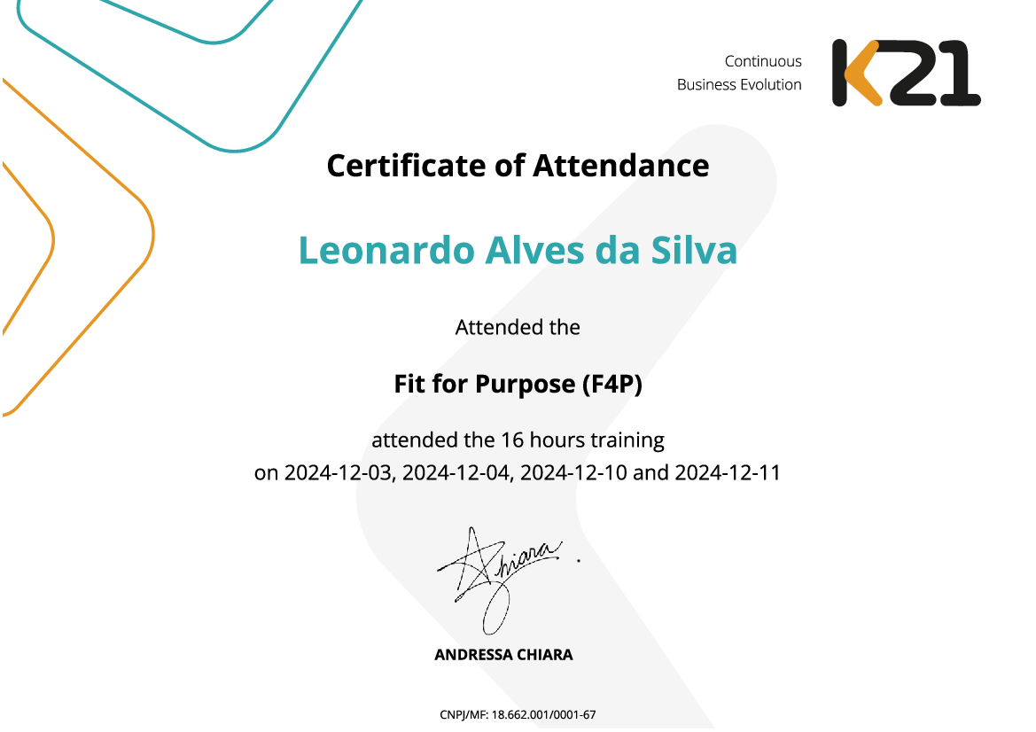 Certificado K21